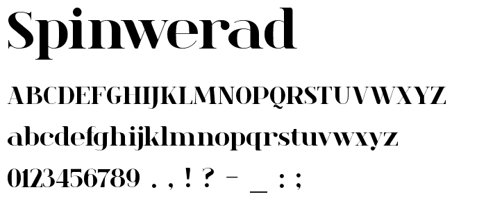 spinwerad font