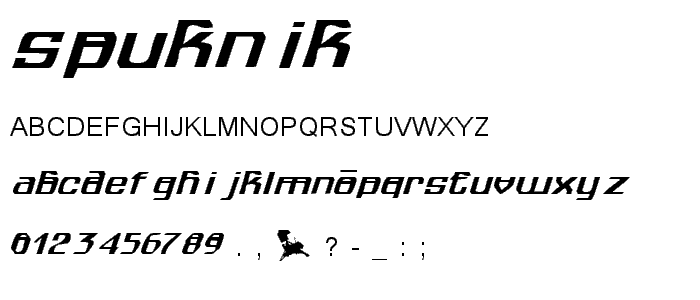 spuknik font