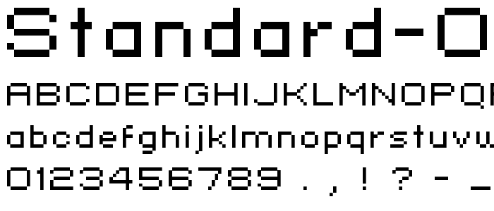 standard 07_52 font