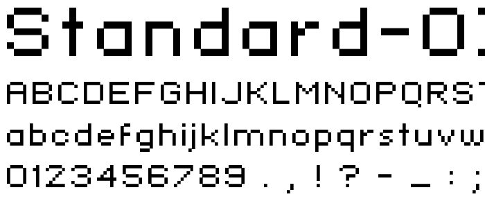standard 07_54 font