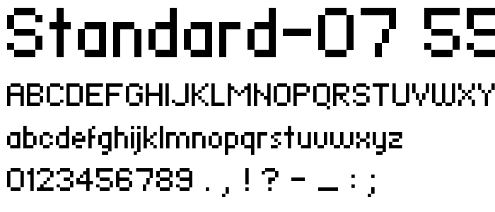 standard 07_55 font