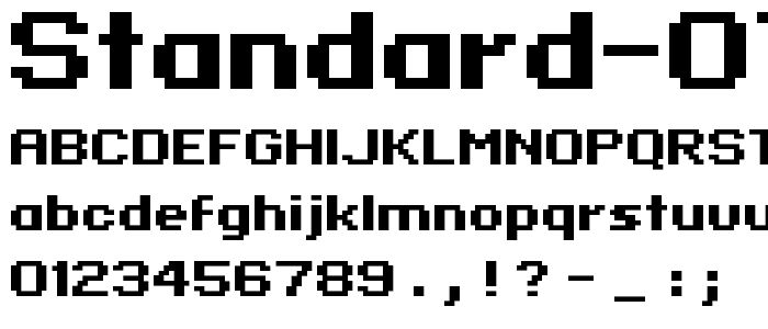 A preview of the standard 07_63 font, showing uppercase, lowercase, and numeric characters