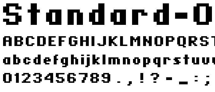 standard 07_66 font