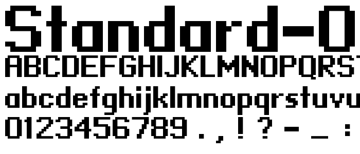 standard 09_65 font