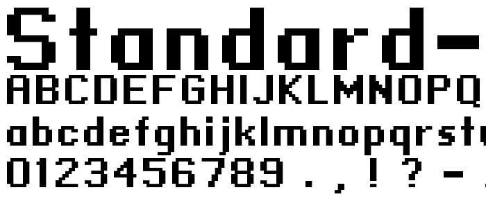 standard 09_66 font
