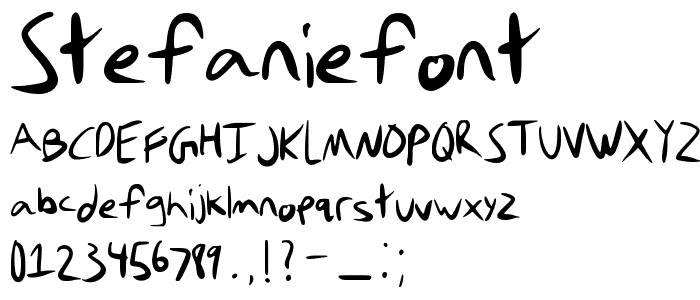 stefanieFont font