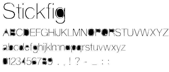 stickfig font