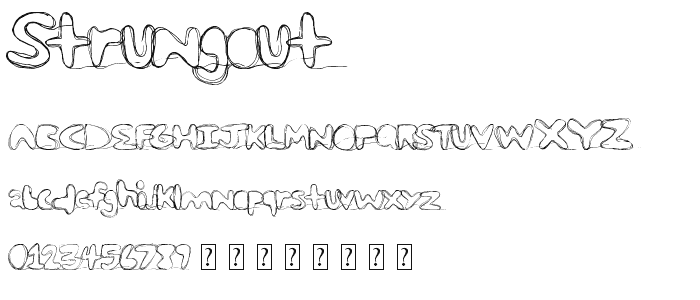 strungout font