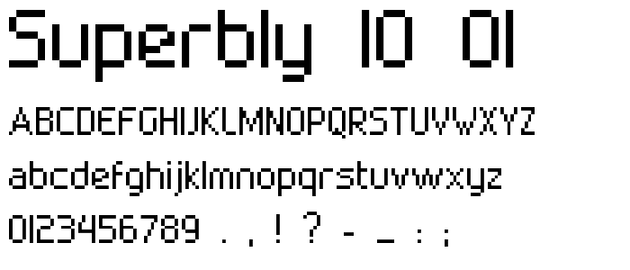 superbly_10_01 font