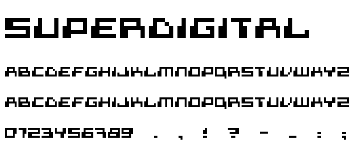 superdigital font