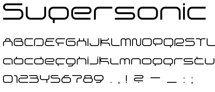 supersonic font