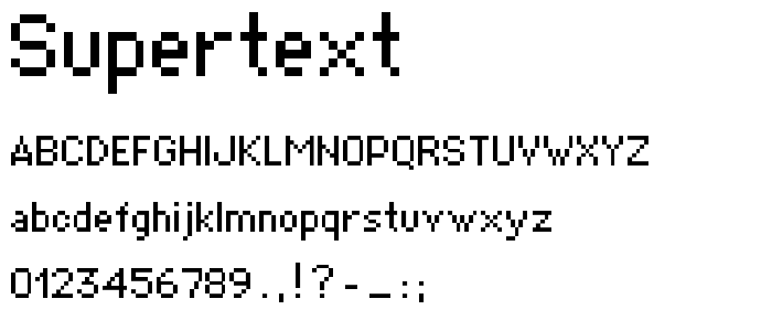 supertext font
