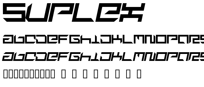 suplex font