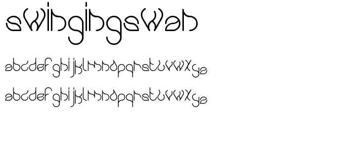 swingingswan font