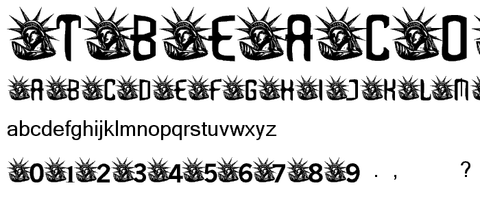 T BeaconForFreedom font