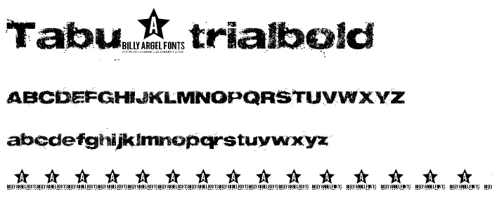 TABU TRIALBOLD font