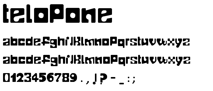 TELOPONE font