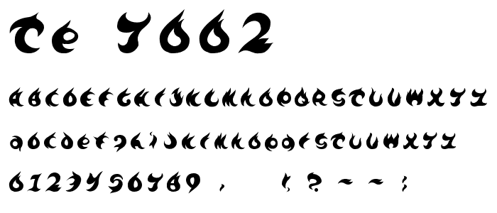 TE-7002 font