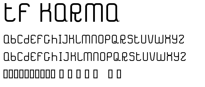 TF_Karma font