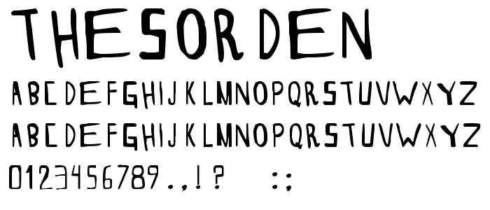 THESORDEN font