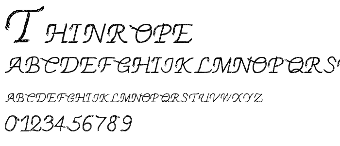 THINROPE font