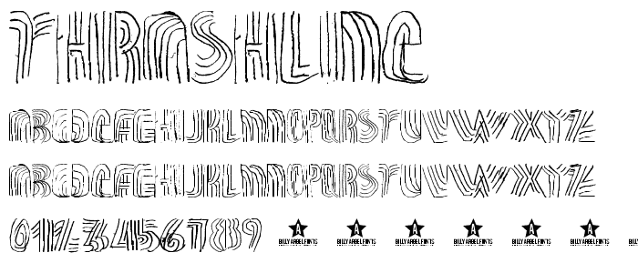 THRASHLINE font