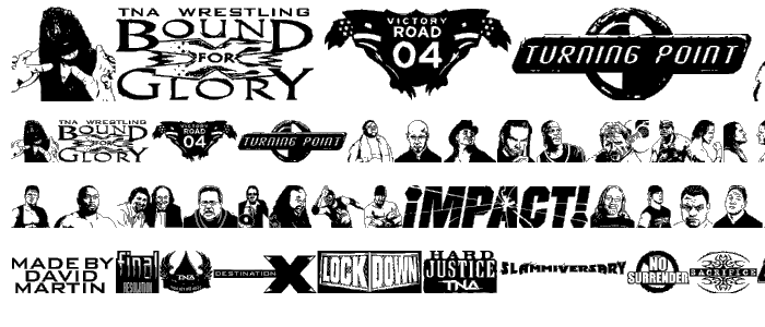 TNA Bound for Glory font