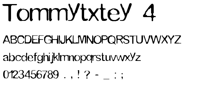 TOMMYTXTEY_4 font