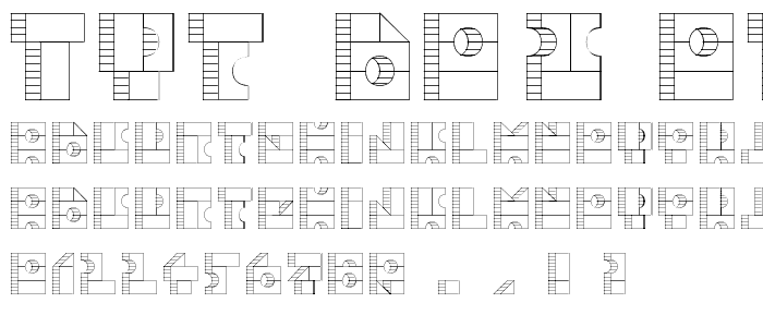 TPF Box of Bricks 1R font