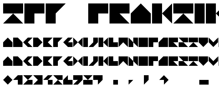 TPF Praktika font