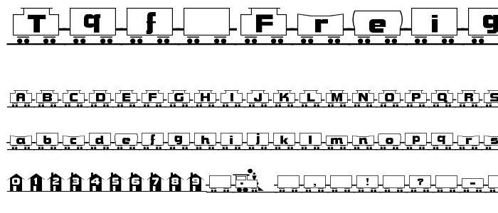 TQF_FreightTrain font