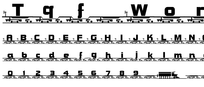 TQF_WordTrain font