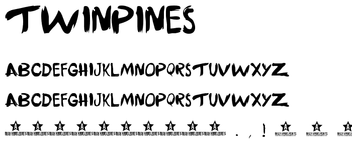 TWINPINES font