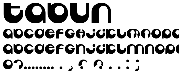 Tabun font