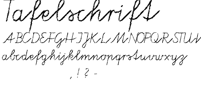 Tafelschrift font