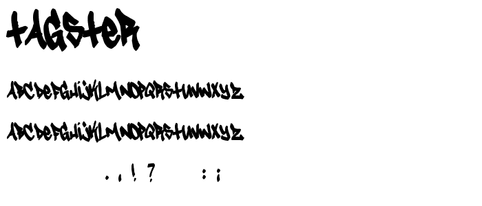 Tagster font
