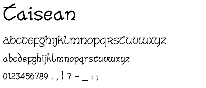 Taisean font