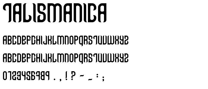 Talismanica font