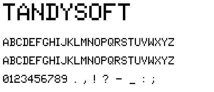 Tandysoft font