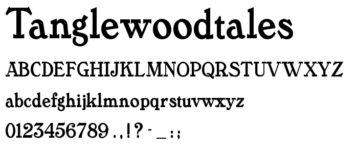 TanglewoodTales font