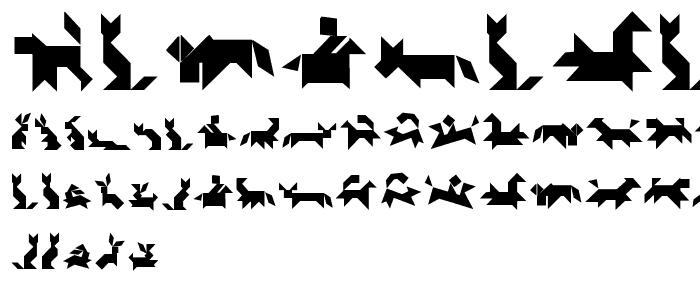 TangramAnimals font