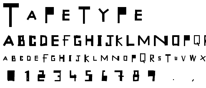 TapeType font