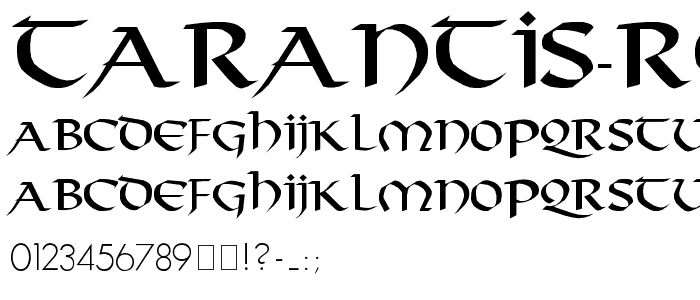 Tarantis Regular font