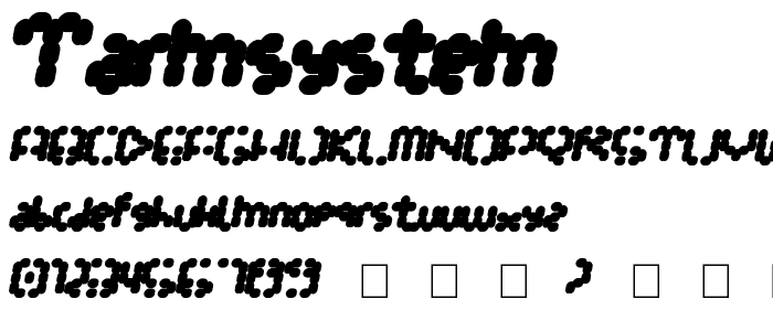 TarmSystem font