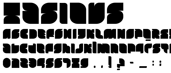 Tasious font