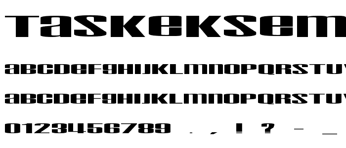 Taskeksem font
