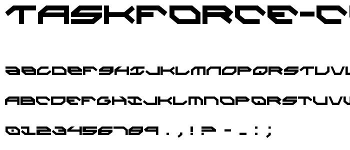 Taskforce Condensed font