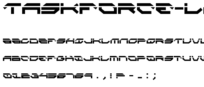 Taskforce Laser Condensed font