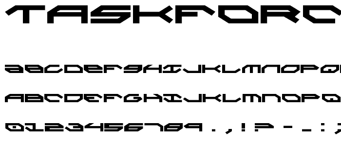 Taskforce font