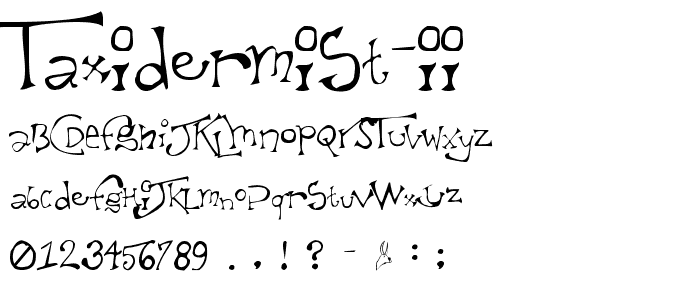 Taxidermist II font